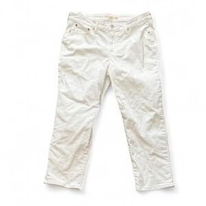 Levi's 501 Women's 18W – White Straight Leg Jeans – Water Less Made in Mexico